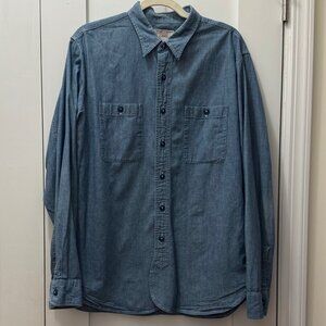 Wallace & Barnes naval workshirt in chambray